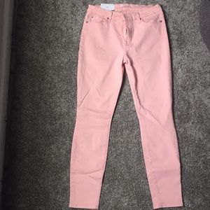 7 for all mankind pink skinny jeans